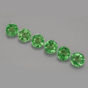 Exquisite!! 0.29cts RARE Genuine Chrome GREEN Tsavorite GARNET - 2.2mm - TANZANIA - R 2'859.00